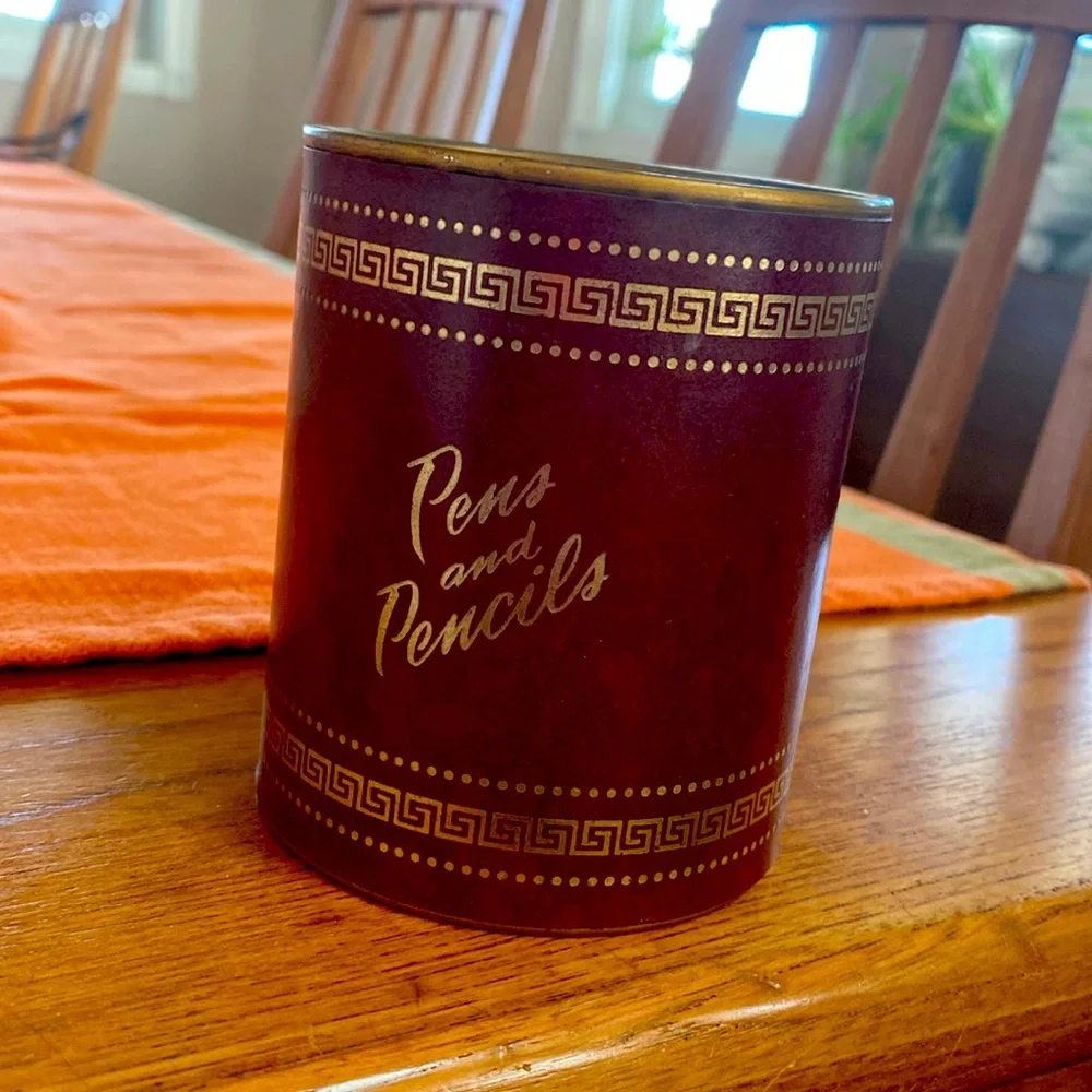 Vintage mid-century pencil cup